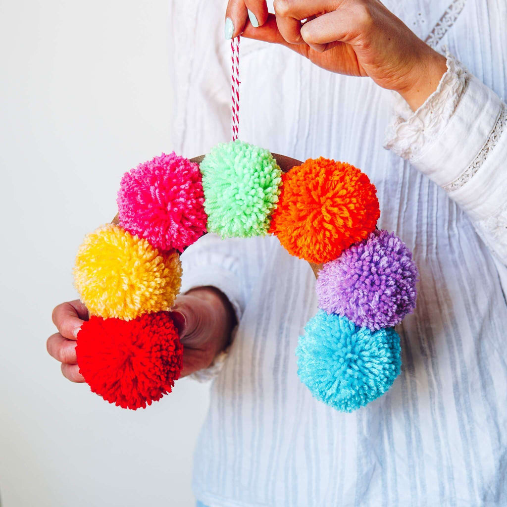 Pom Pom Rainbow Craft Kit - Pom Stitch Tassel