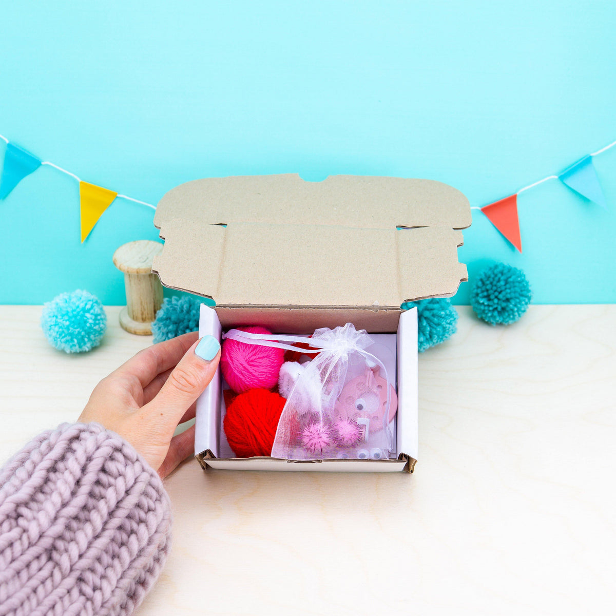 Love Bugs Craft Kit adorable pom pom kits for children & adults Pom