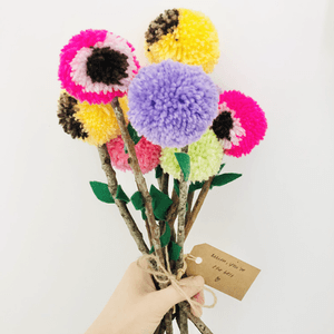 Create Your Own: Pom Pom Flower Bouquet - Pom Stitch Tassel