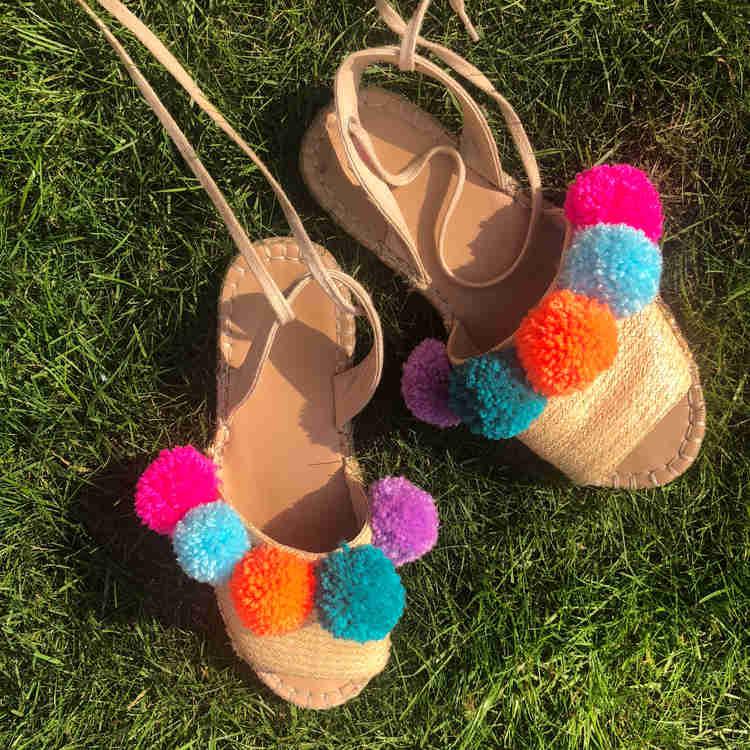 Jazz Up Your Summer Sandals - Pom Stitch Tassel