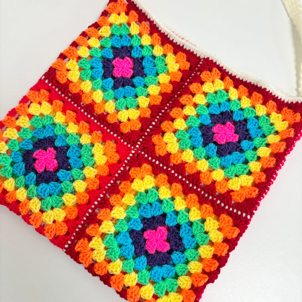 crochet bag with handle