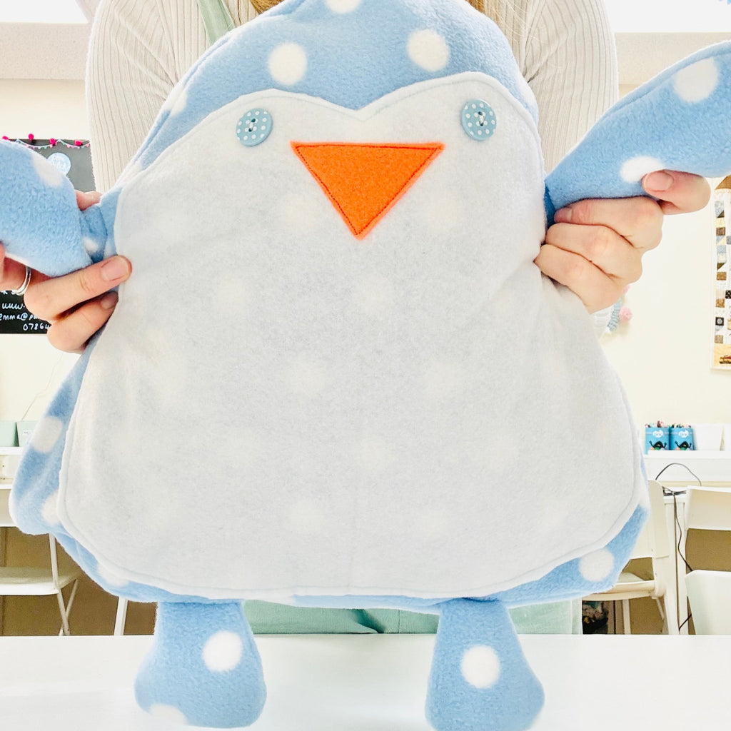 sew your own penguin hot water bottle cover