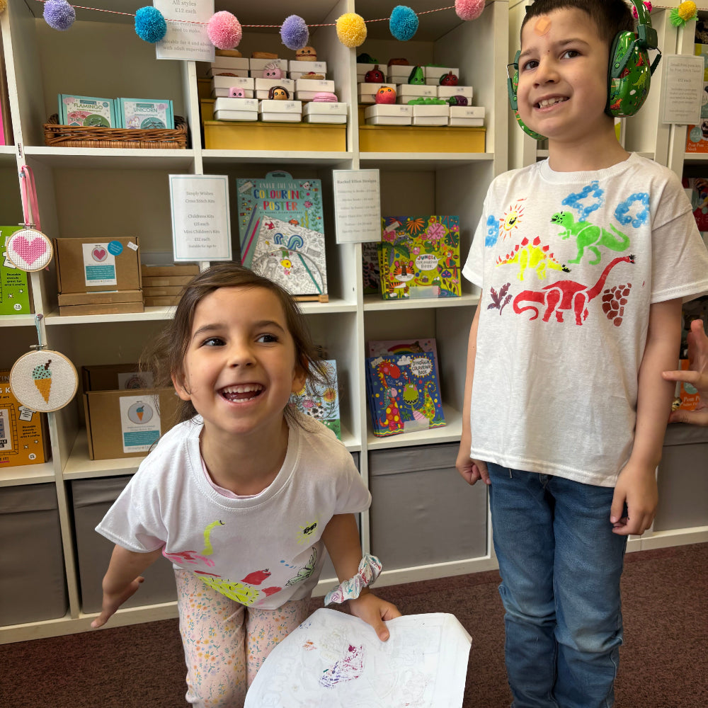 summer festival kids in printed tshirts in pom stitch tassel hq shop