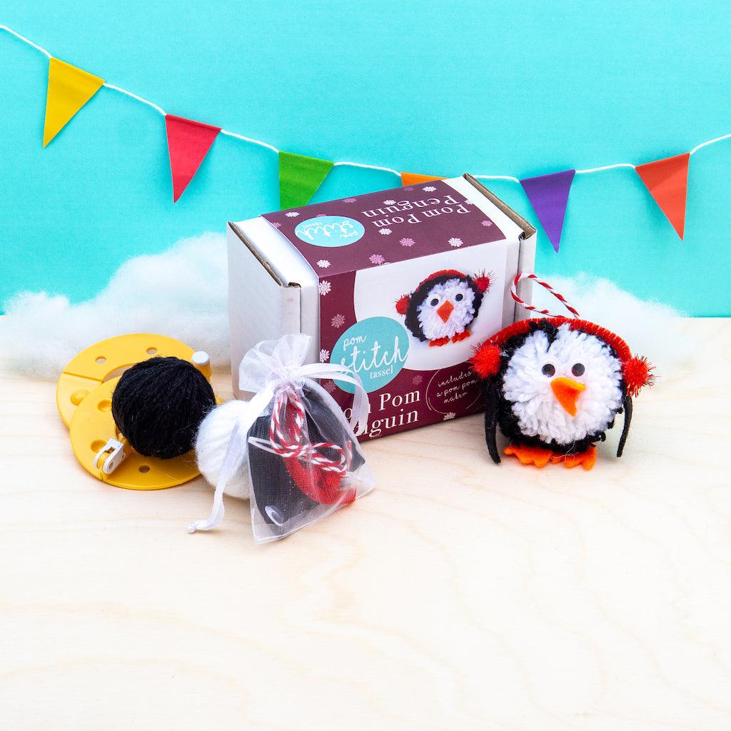 Pom Pom Penguin Craft Kit - Pom Stitch Tassel