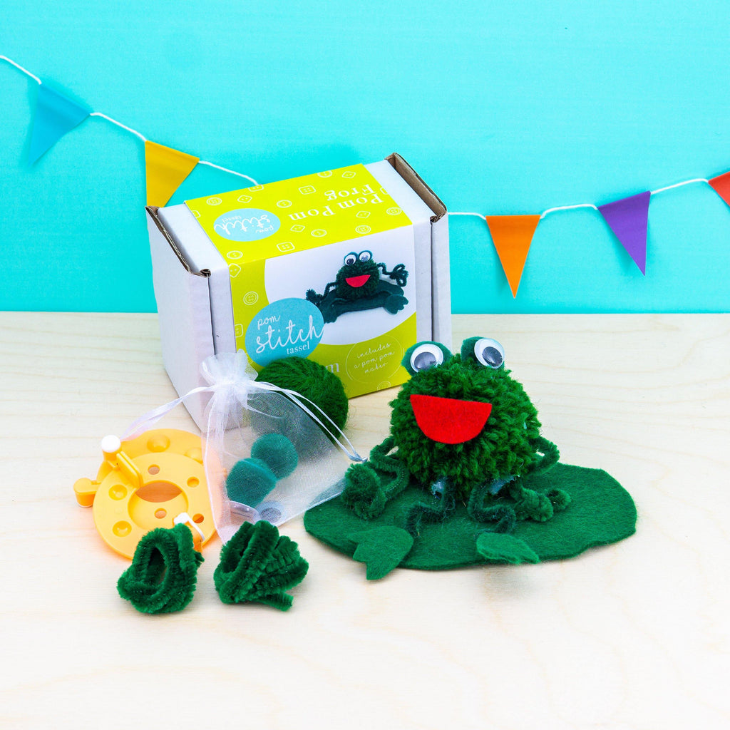 Pom Pom Frog Craft Kit - Pom Stitch Tassel