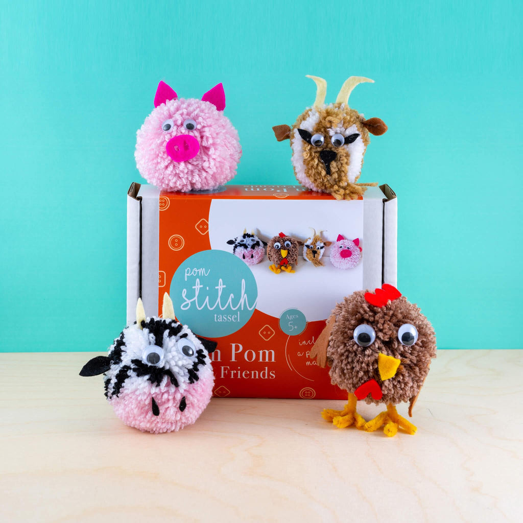 Field Friends Animal Craft Kit - Pom Stitch Tassel