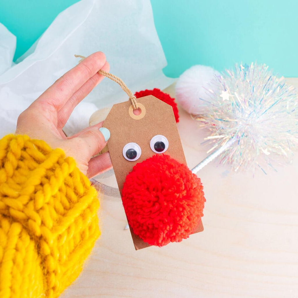 Pom Pom Reindeer Tag Kit - Pom Stitch Tassel