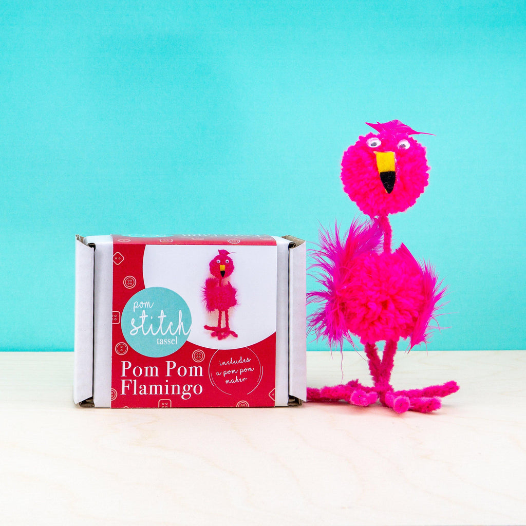 Pom Pom Flamingo Craft Kit - Pom Stitch Tassel